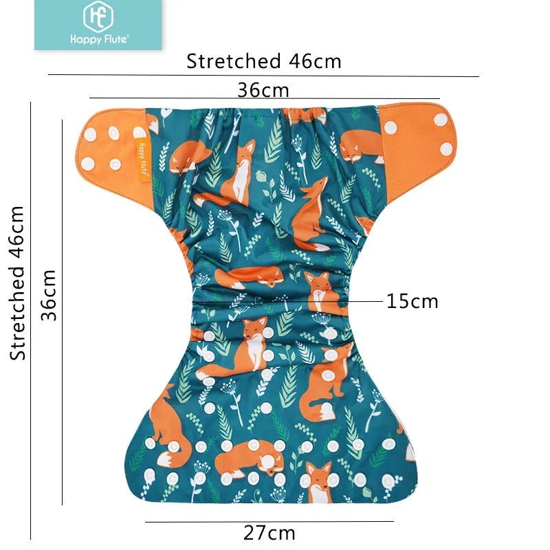 HappyFlute x ALYAR “EcoSoft” 4PCS Reusable Pocket Diaper Set – Washable & Absorbent Eco-Friendly Nappies