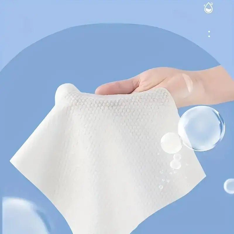 NoNameNull x ALYAR 100% Cotton Disposable Thick Towels – 100/200/300PCS Soft Dry Wipes for Daily Use