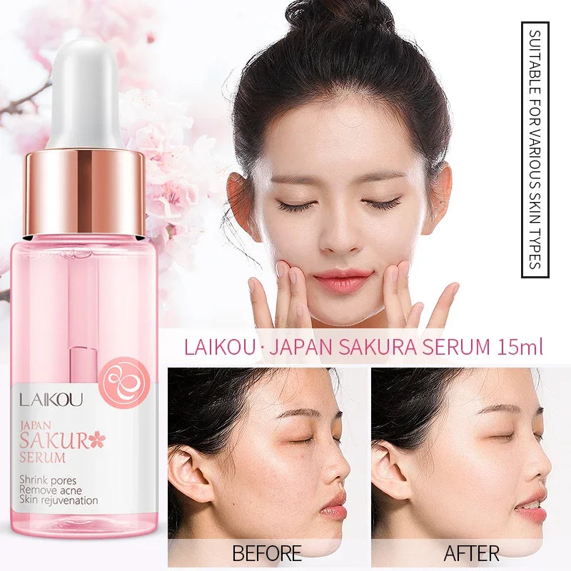 Sakura Revive Anti-Aging Face Serum | LAIKOU × ALYAR Japanese Essence 17 ml / 30 ml