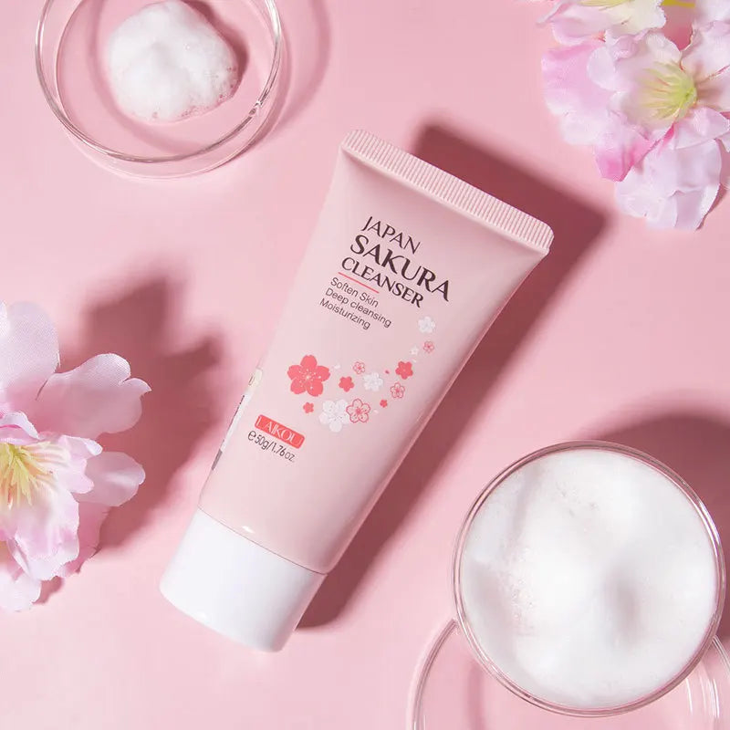Sakura Pure Foaming Cleanser | LAIKOU × ALYAR Deep Pore & Oil Control 50g