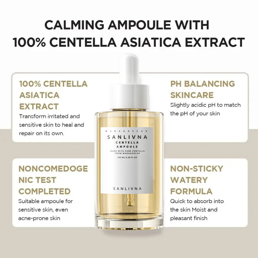 Madagascar Centella Asiatica Ampoule | SANLIWANDA × ALYAR Soothing Hydration Serum 100 ml
