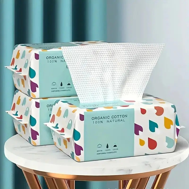 NoNameNull x ALYAR 100% Cotton Disposable Thick Towels – 100/200/300PCS Soft Dry Wipes for Daily Use