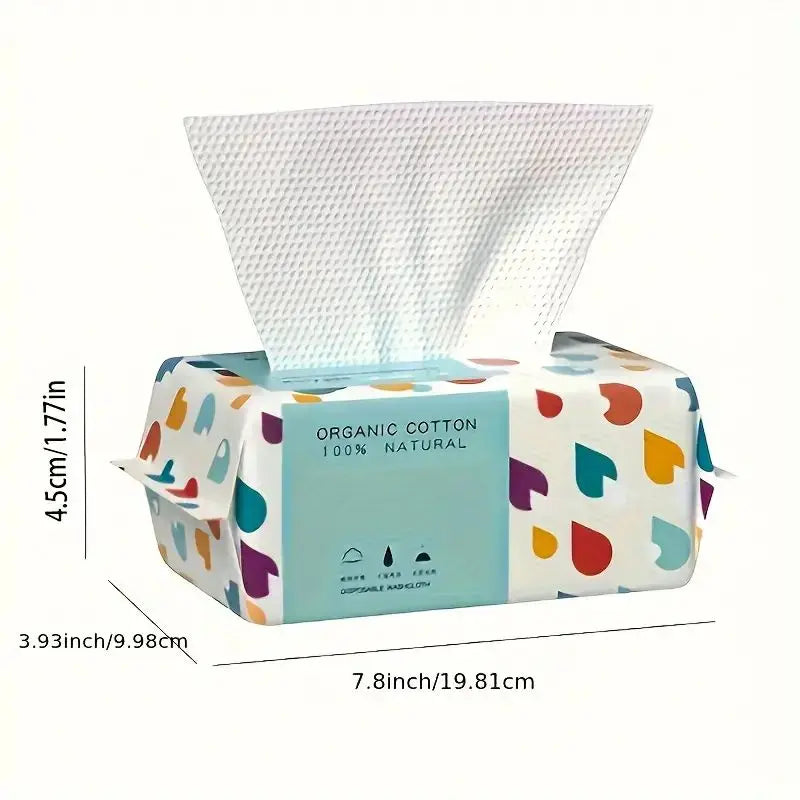 NoNameNull x ALYAR 100% Cotton Disposable Thick Towels – 100/200/300PCS Soft Dry Wipes for Daily Use