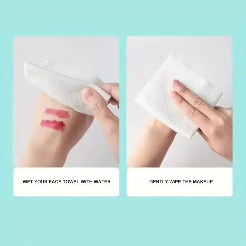 NoNameNull x ALYAR 100% Cotton Disposable Thick Towels – 100/200/300PCS Soft Dry Wipes for Daily Use