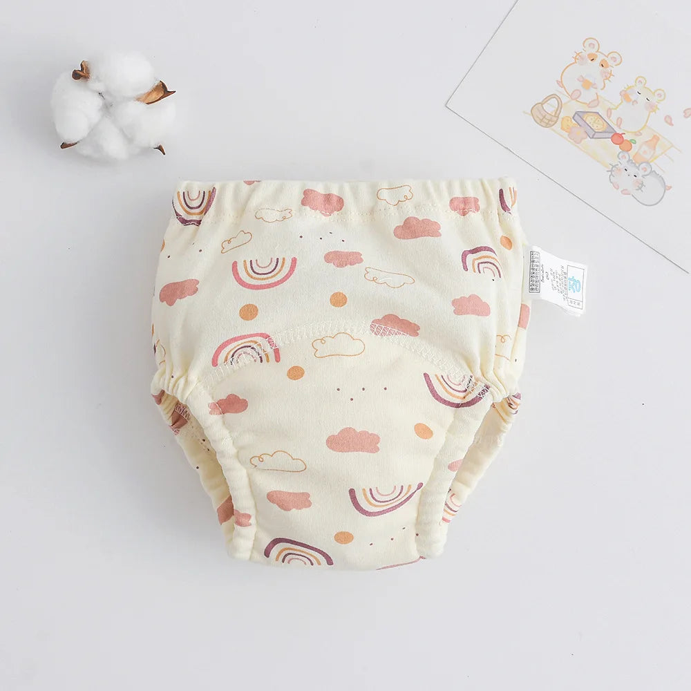 OIMG x ALYAR Cotton Baby Training Pants – Waterproof Washable Diaper Underwear for Toddlers (1–3Y, Unisex)