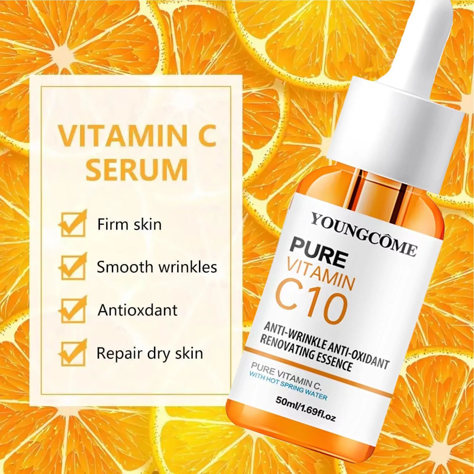 Vitamin C Facial Essence with Hyaluronic Acid | YOUNGCOME × ALYAR Brightening & Moisturizing Serum