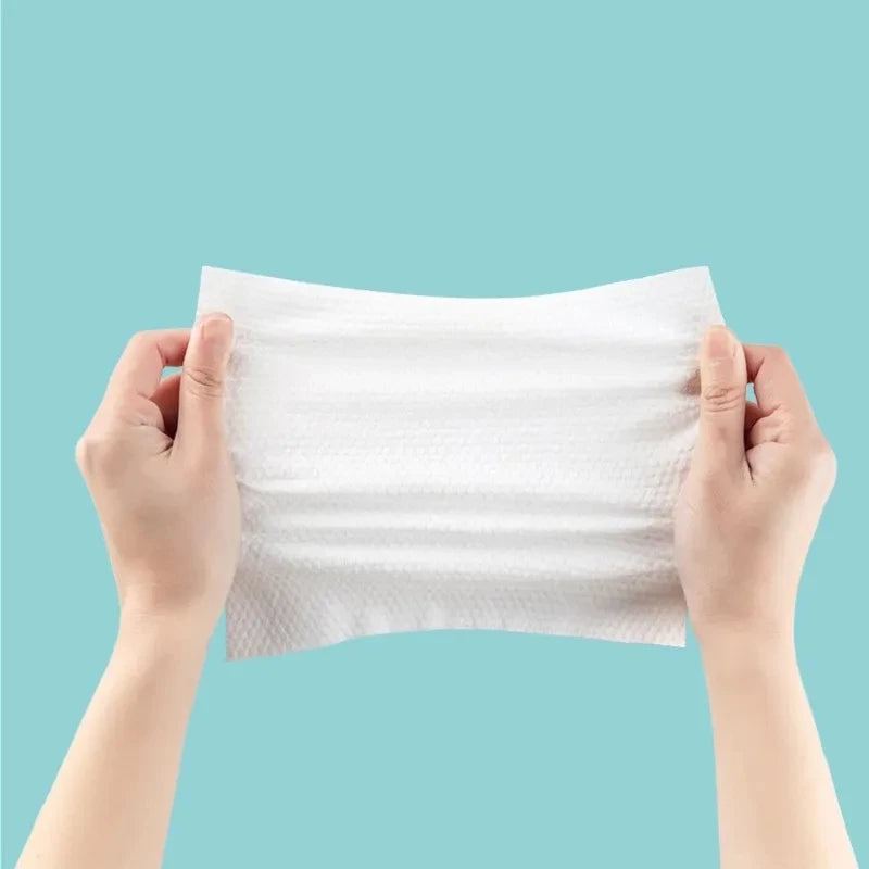 NoNameNull x ALYAR 100% Cotton Disposable Thick Towels – 100/200/300PCS Soft Dry Wipes for Daily Use