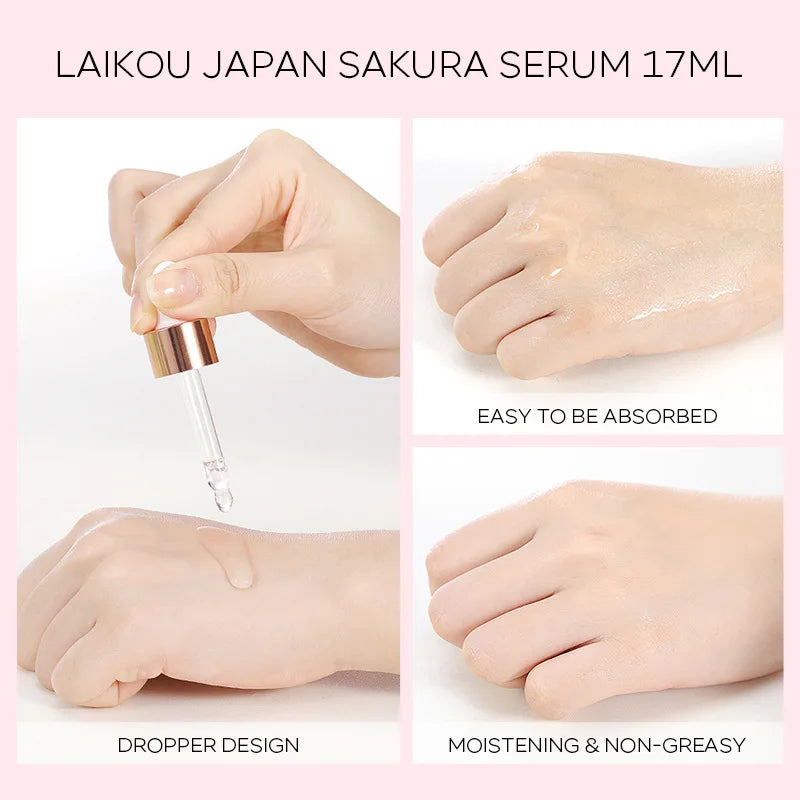 Sakura Revive Anti-Aging Face Serum | LAIKOU × ALYAR Japanese Essence 17 ml / 30 ml