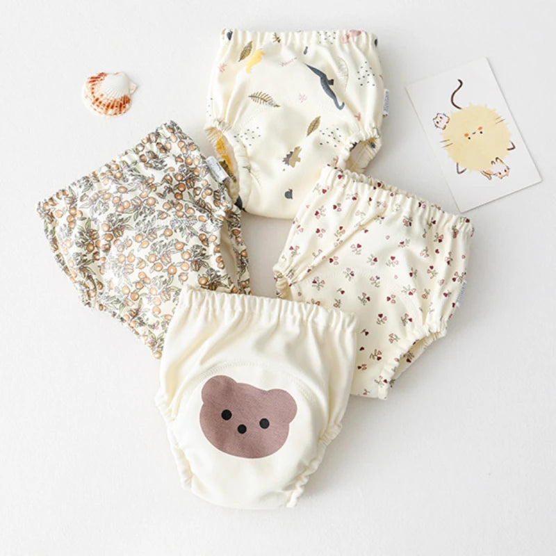 OIMG x ALYAR Cotton Baby Training Pants – Waterproof Washable Diaper Underwear for Toddlers (1–3Y, Unisex)