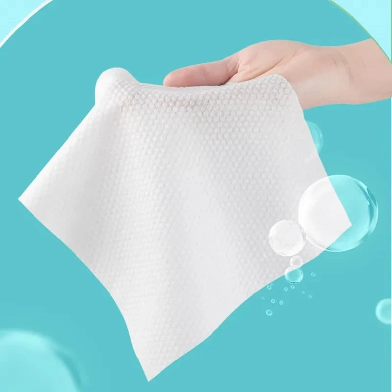 NoNameNull x ALYAR 100% Cotton Disposable Thick Towels – 100/200/300PCS Soft Dry Wipes for Daily Use