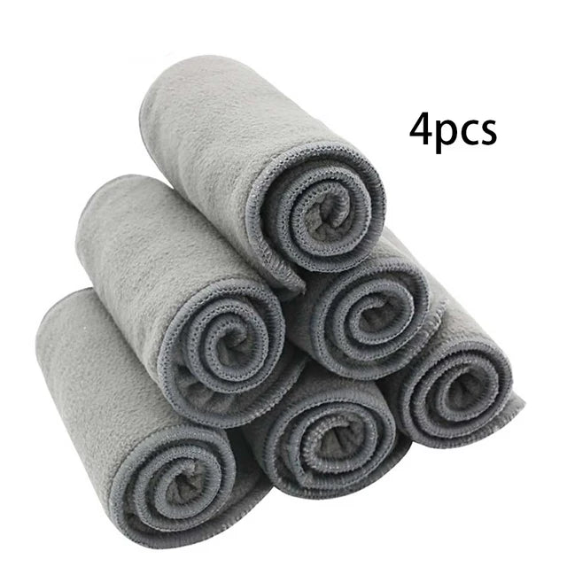 HappyFlute x ALYAR “EcoSoft” 4PCS Reusable Pocket Diaper Set – Washable & Absorbent Eco-Friendly Nappies