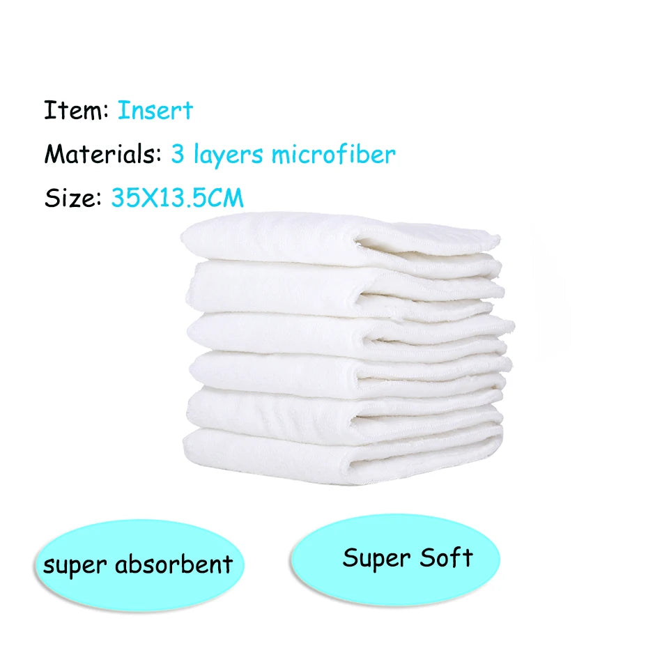 HappyFlute x ALYAR “EcoSoft” 4PCS Reusable Pocket Diaper Set – Washable & Absorbent Eco-Friendly Nappies