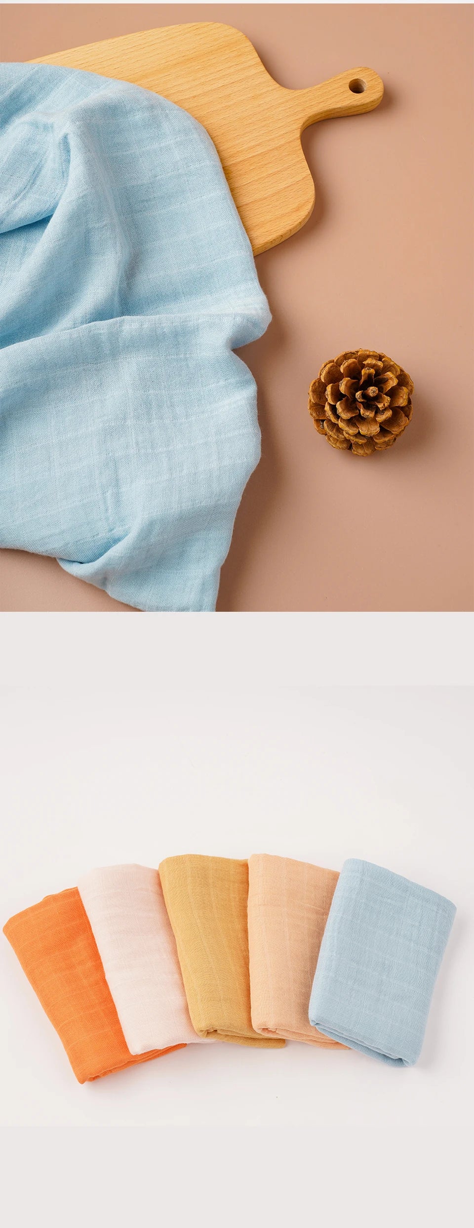 Kangobaby x ALYAR “My Soft Life” 5-Piece Bamboo Cotton Muslin Blanket Set